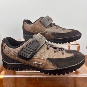 Shimano SH-M038W 7.5 Brown Cycling Biking Shoes Color blocking 2bolt Metal Cleat